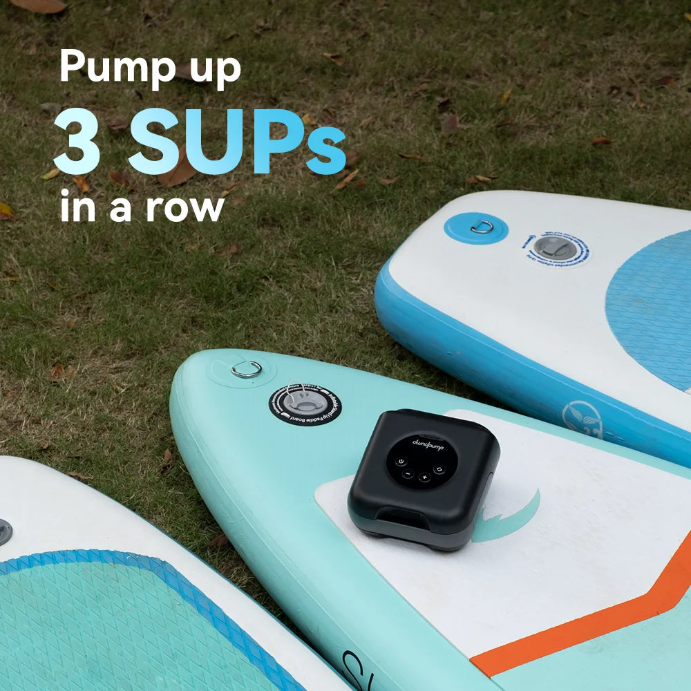 Paddle Board Pump Electric Portable Rechargeable SUP Pump 20PSI High Pressure Air Pump