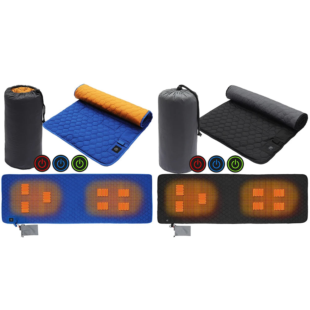 USB Heating Camping Sleeping Mat 3-Level Adjustable Warmer