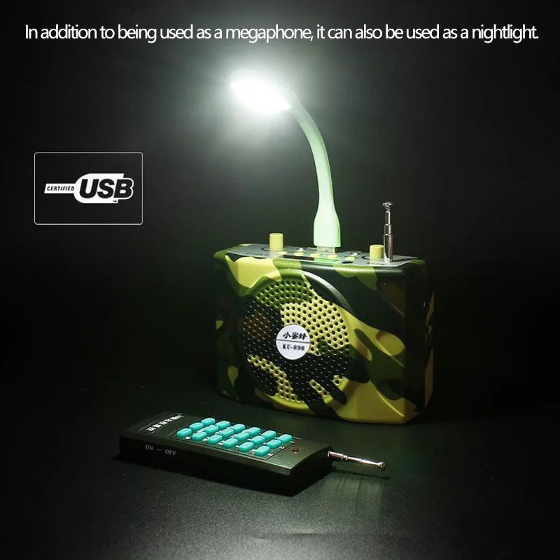 Multi-Function 48W Hunting Bait Calling Speaker Kit Loudspeaker