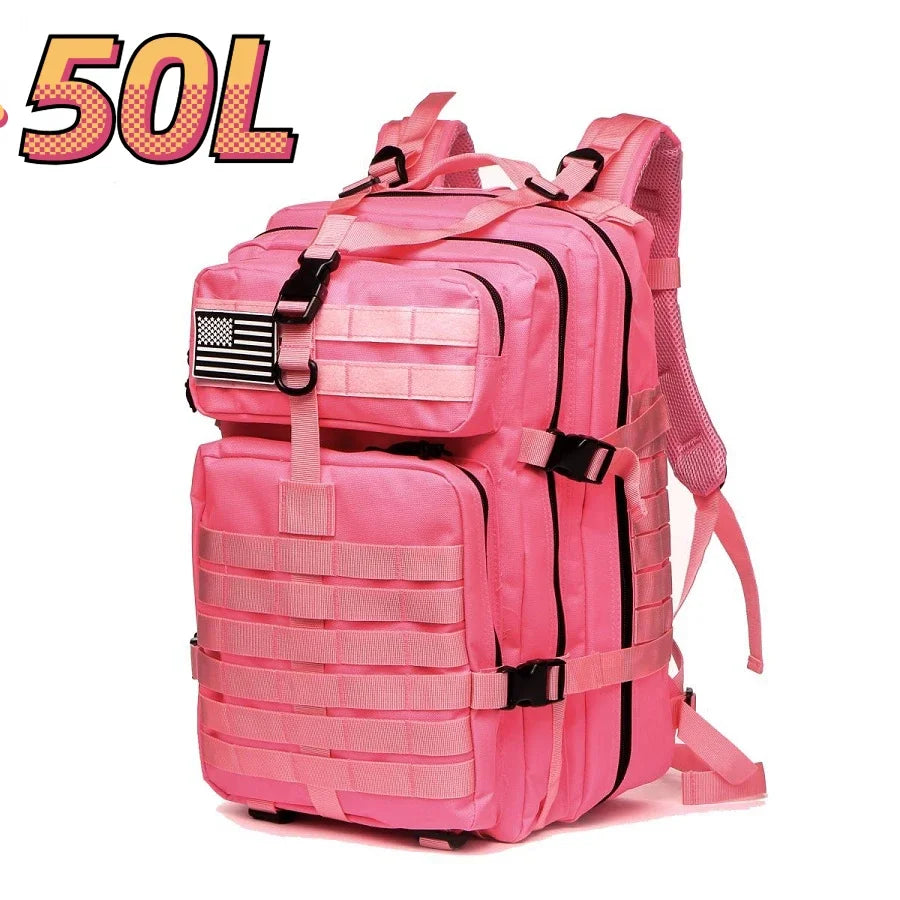 30L/50L 1000D Nylon Waterproof Trekking Fishing Backpack