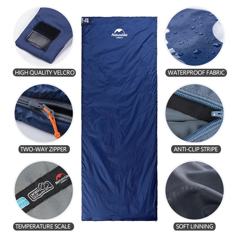 Naturehike LW180 Ultralight Portable Sleeping Bag for Hiking
