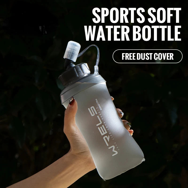 350ml 500ml Water Bottle BPA-Free Foldable Soft Flask