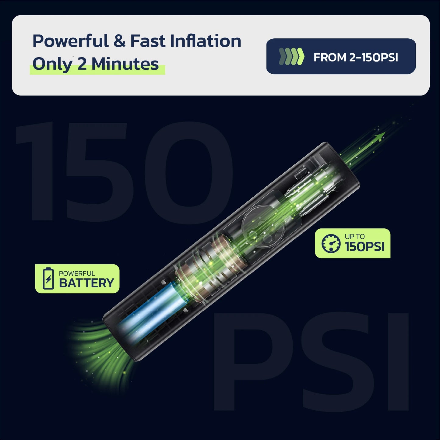 Woowind BP188 Bike Pump The Pro Electric Bicycle Pump