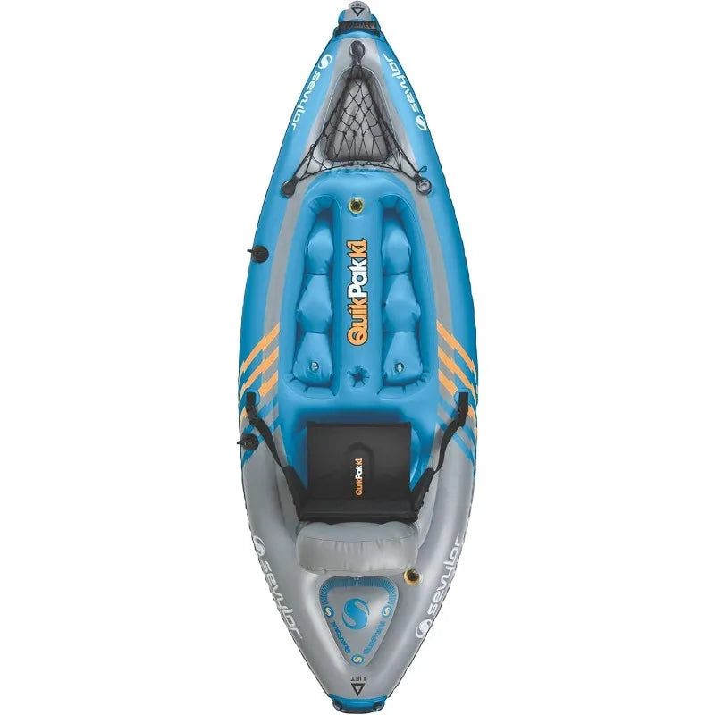 Sevylor QuickPak K1 1-Person Inflatable Kayak Folds Into Backpack