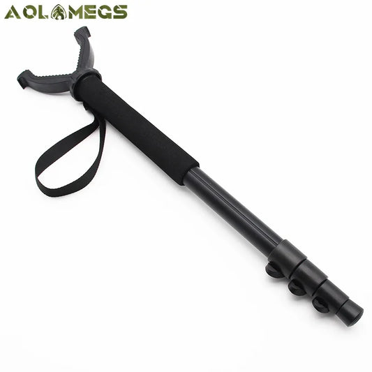 Aluminum Hunting Shooting Accessory V Shaped Rotating Yoke Monopod