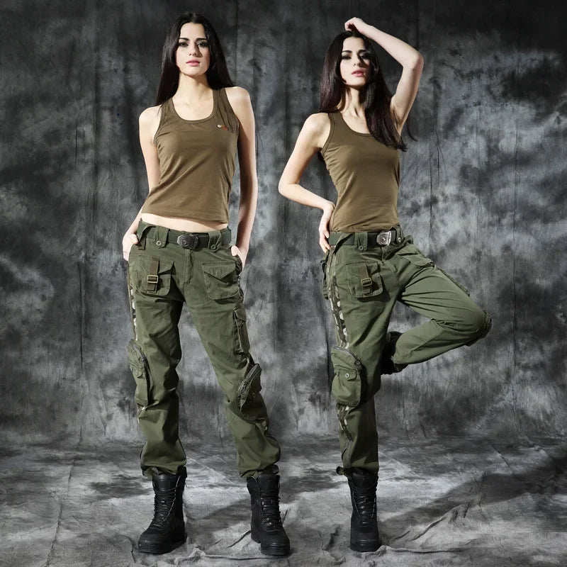 Outdoor Multi Pocket Long Pants Wear Resistant Cotton Trousers