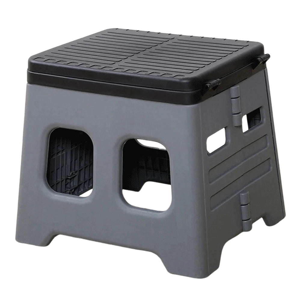 Portable Camping Toilet with Lid Folding Toilet for Adults
