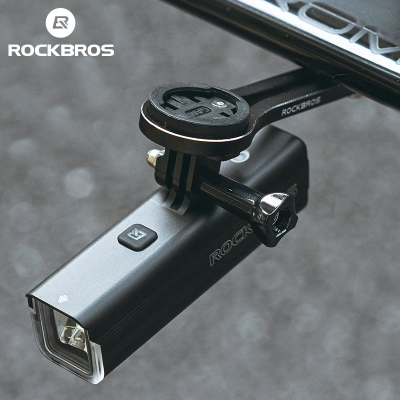 ROCKBROS Bicycle Light 1500LM Aluminum Alloy Type-C Charging Smart Bike Front Lights