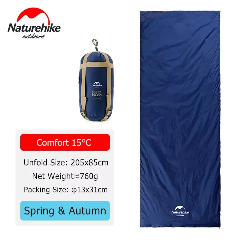 Naturehike Sleeping Bag Ultralight LW180 Waterproof Cotton