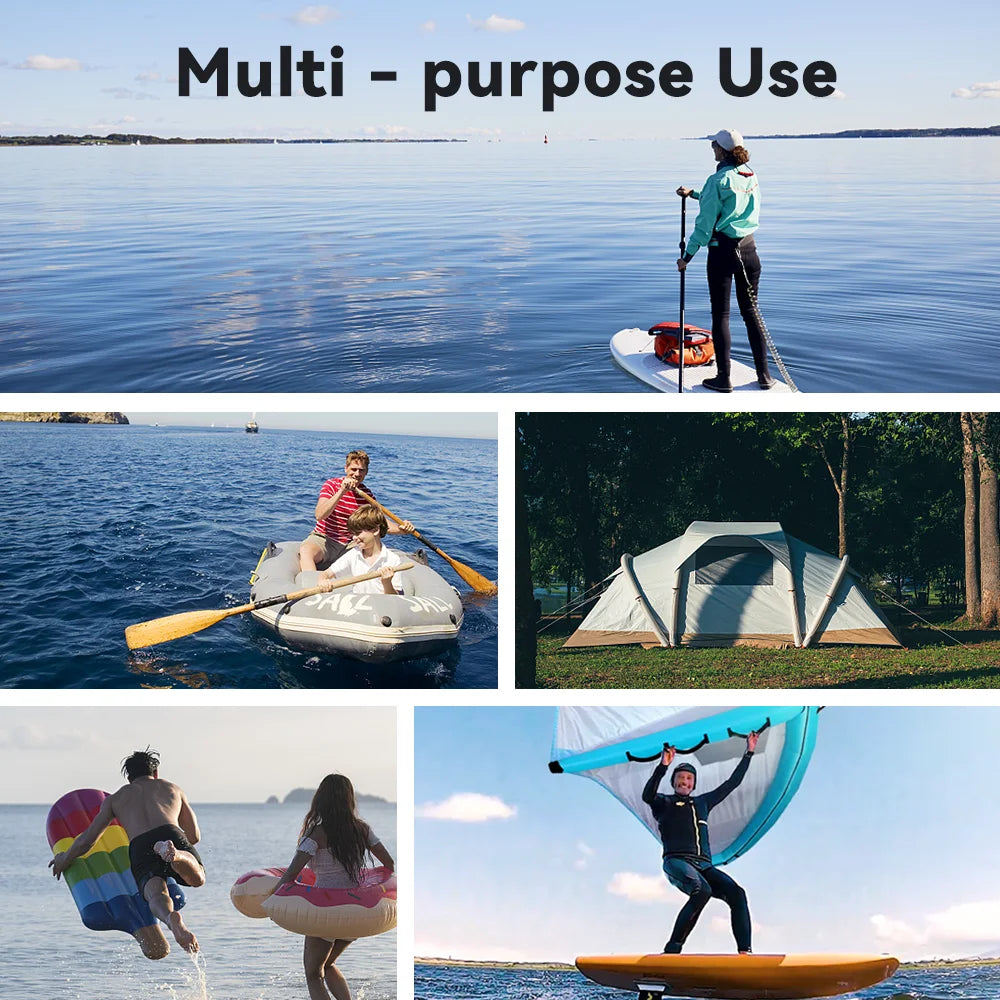 Paddle Board Pump Electric Portable Rechargeable SUP Pump 20PSI High Pressure Air Pump