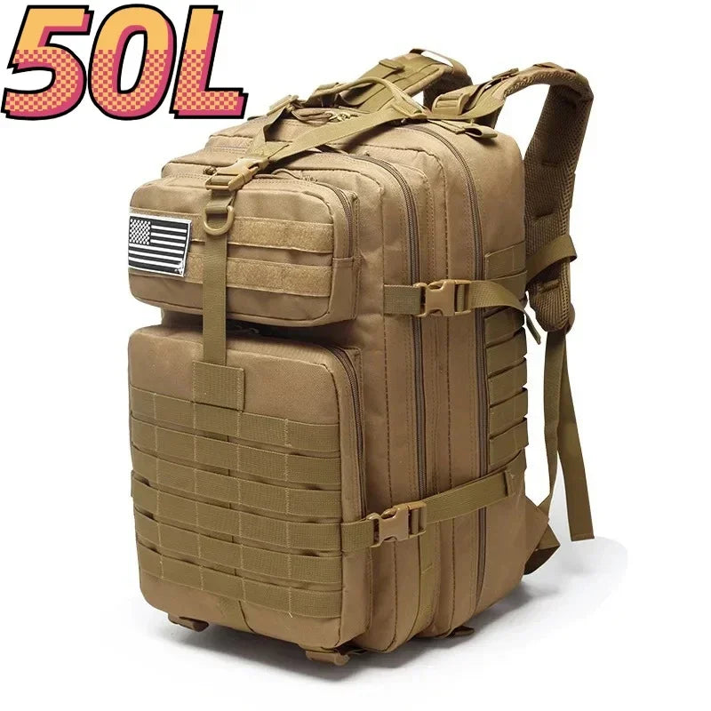 30L/50L 1000D Nylon Waterproof Trekking Fishing Backpack