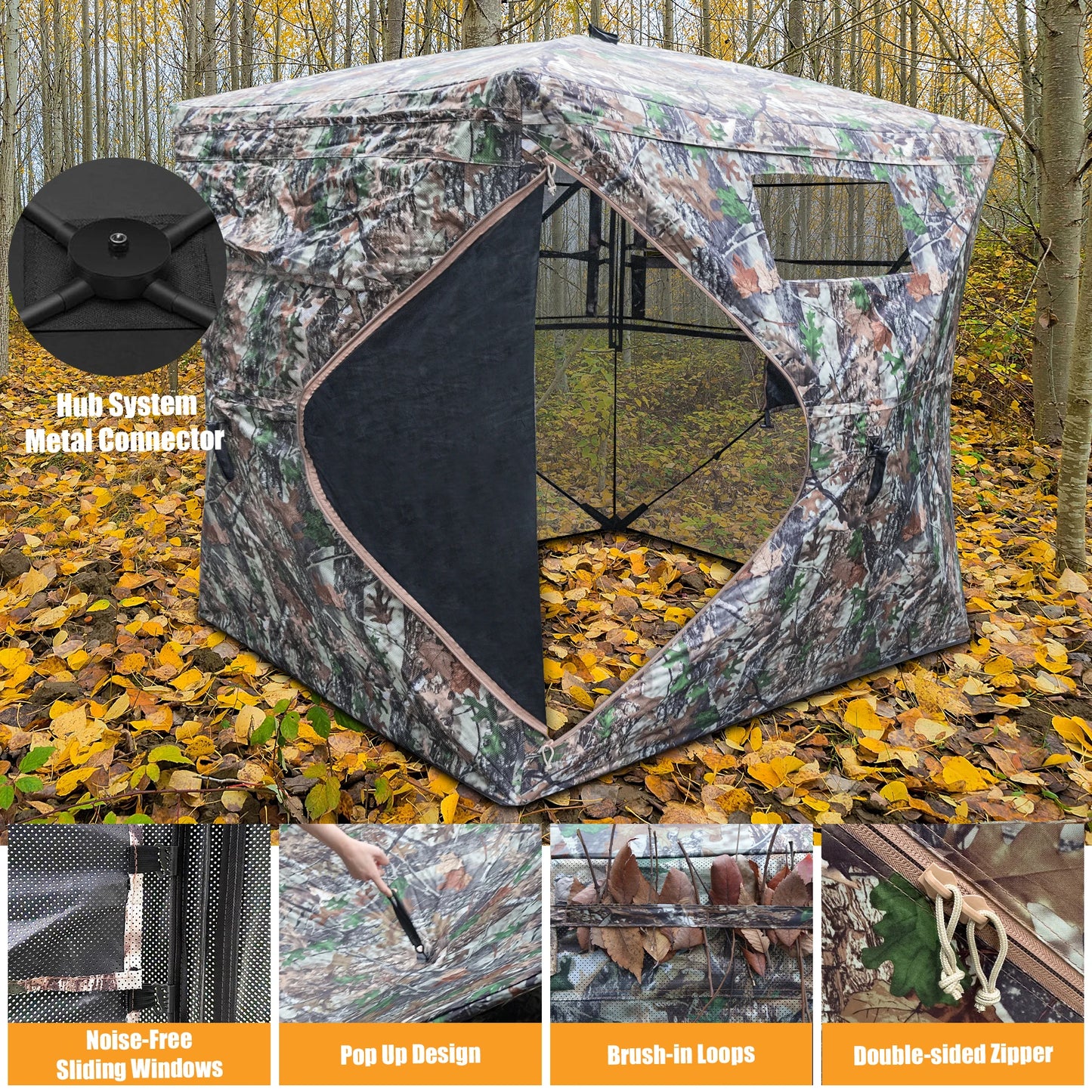Hunting Blind See Through Ground Blind for Deer Hunting