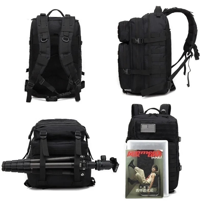 30L/50L 1000D Nylon Waterproof Trekking Fishing Backpack