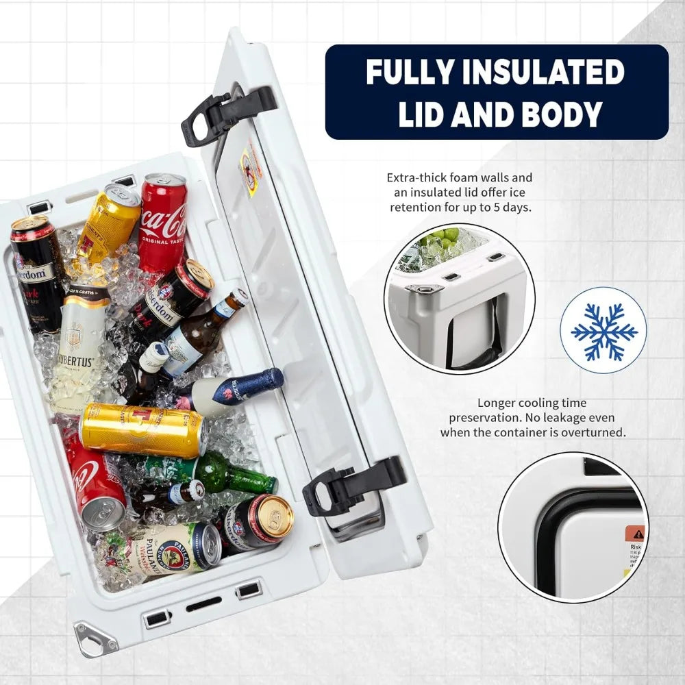 40 Quart Rotomolded Cooler for BBQ Camping and Picnic