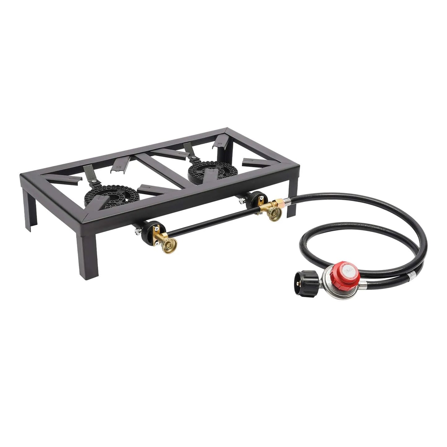 Double Burner Gas Stove - Portable Camping Cooker 16000W