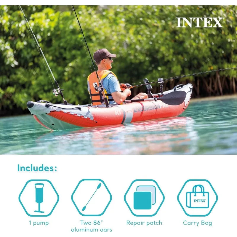 INTEX 68303EP Excursion Pro K1 Inflatable Kayak Set
