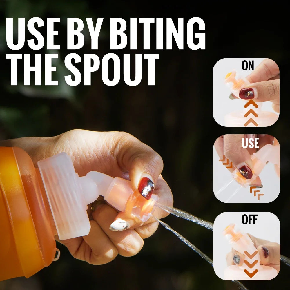 350ml 500ml Water Bottle BPA-Free Foldable Soft Flask