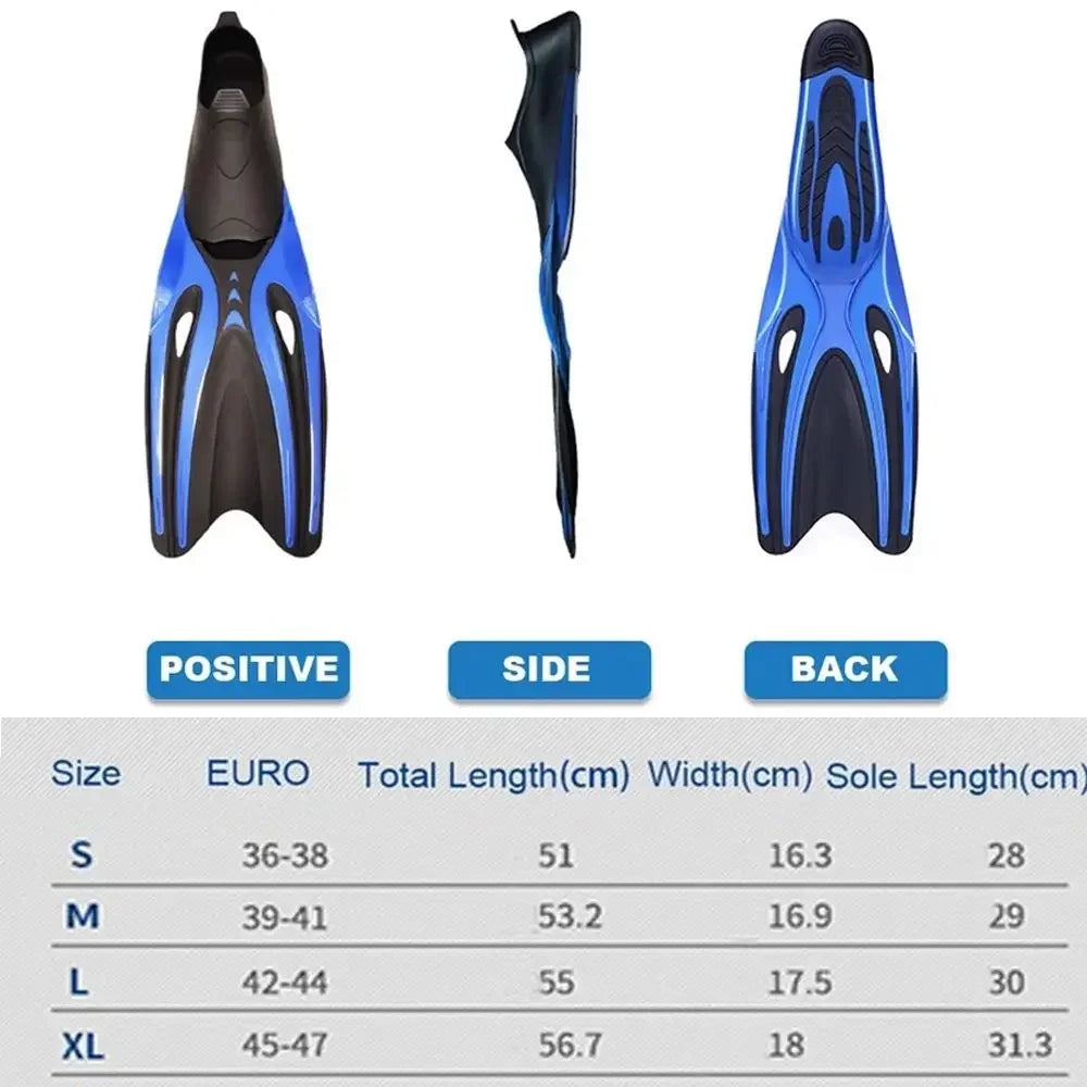 Professional Adult Flexible Comfort TPR Non-Slip Swim Fins
