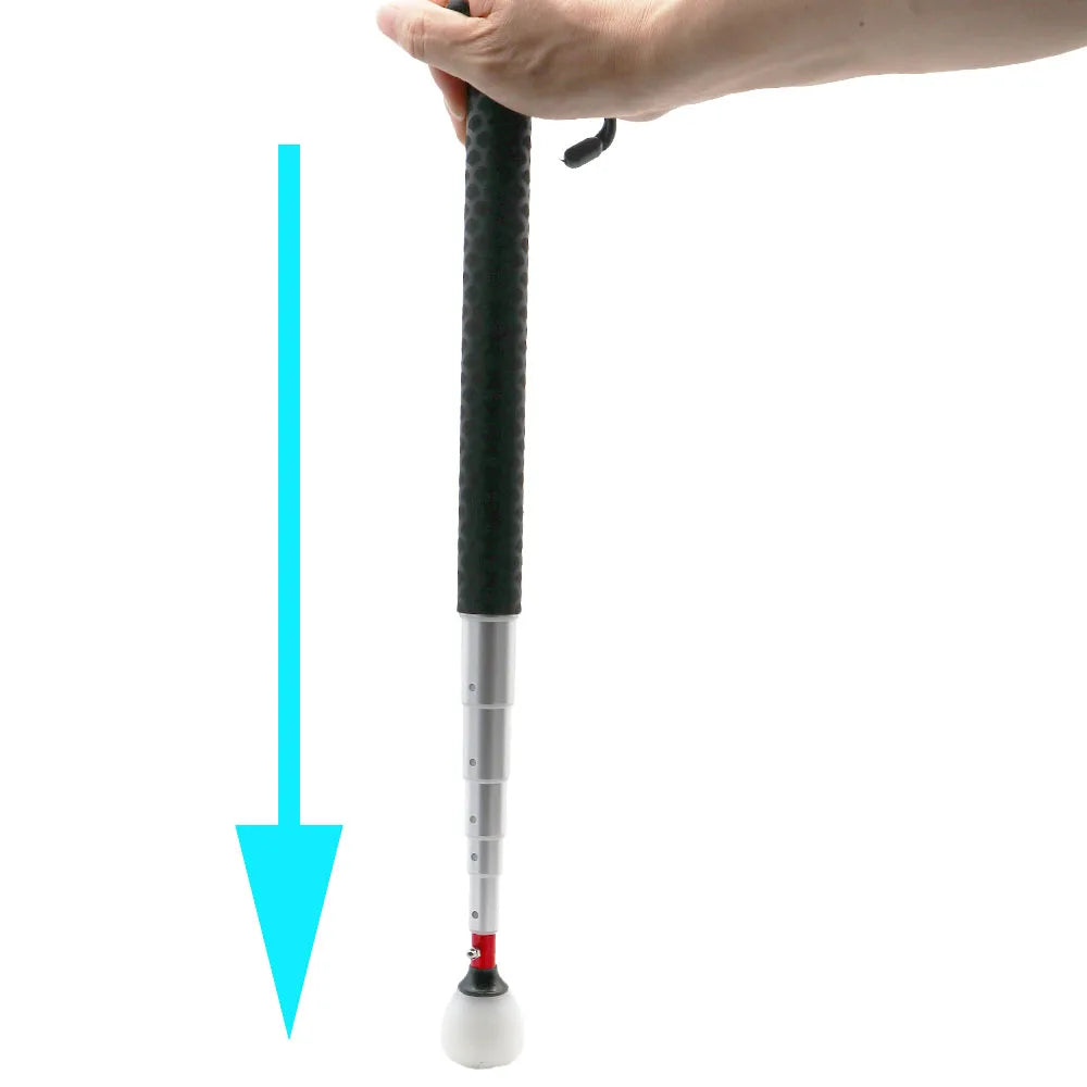 7 Sections Telescopic Aluminum Guide Cane 150cm for Blind