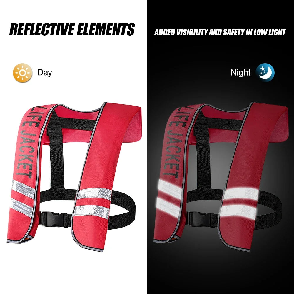 Inflatable Adults Life Jacket Life Vest Safety Float Suit