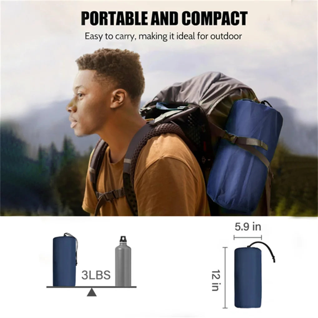 Double Air Mattress with Pillow and Built-in Foot Pump