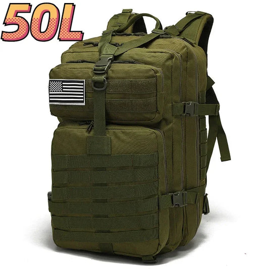 30L/50L 1000D Nylon Waterproof Trekking Fishing Backpack