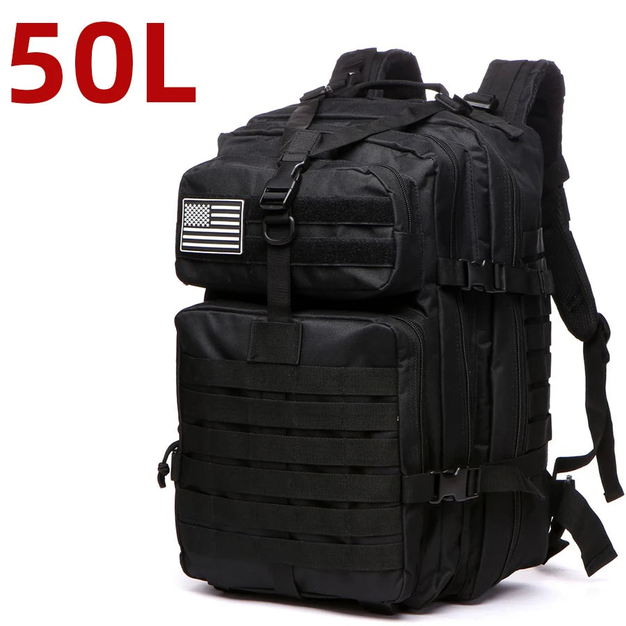 25L/50L Sturdy Nylon Waterproof Tactical Sports Bag Backpack