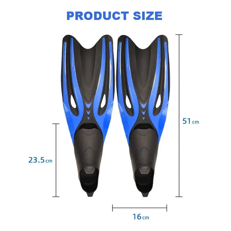 Professional Adult Flexible Comfort TPR Non-Slip Swim Fins