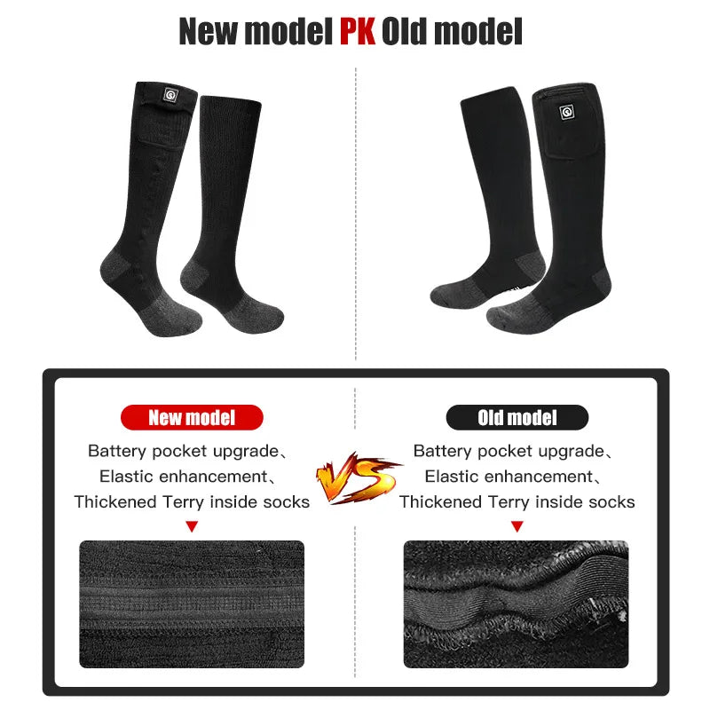 Snow Deer Winter Heated Sock Thermal Stockings Men Women