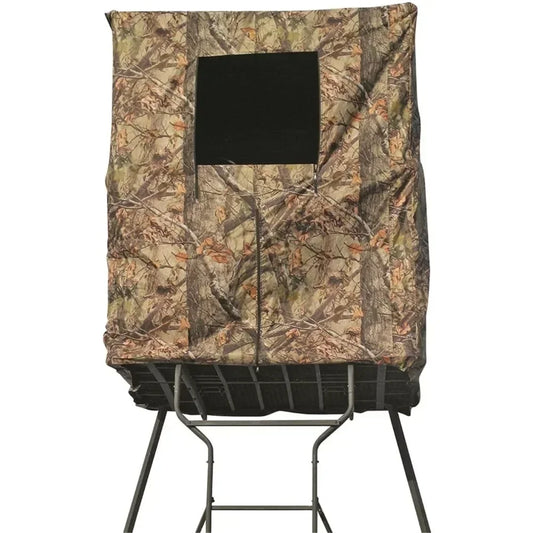 Elevated Deer Hunting Blind Camo Tent for Tower Stand 2 Person Weather-Resistant