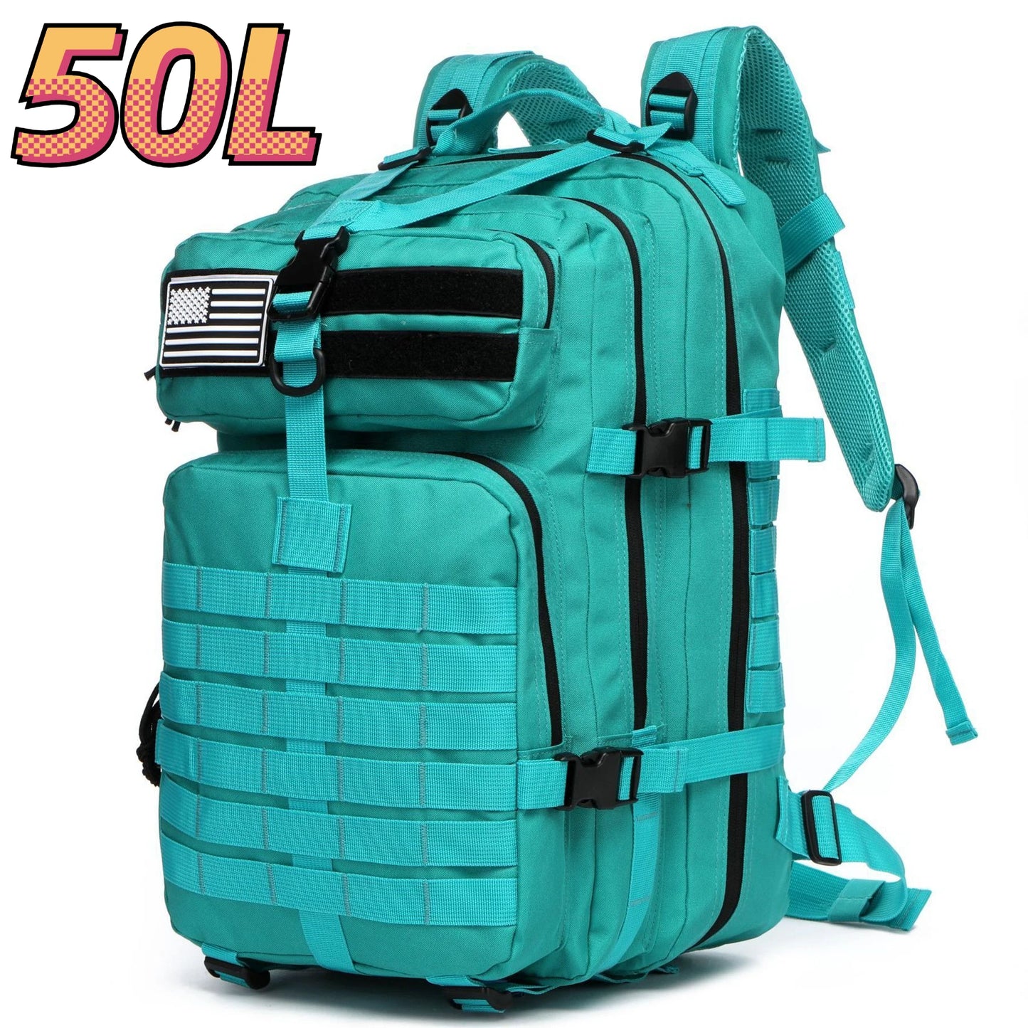 25L/50L Sturdy Nylon Waterproof Tactical Sports Bag Backpack