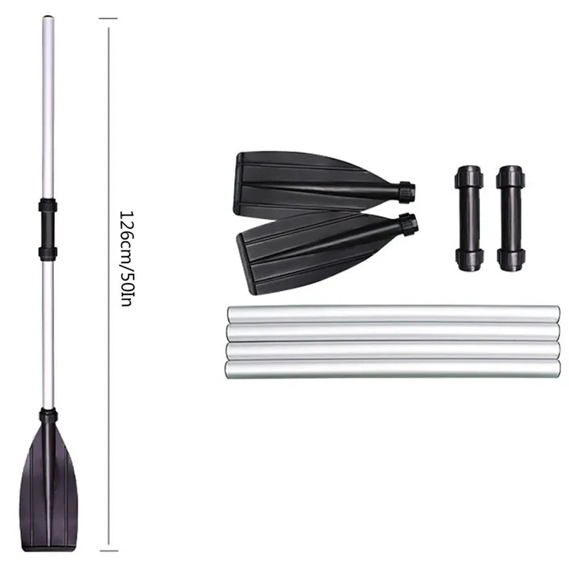 2Pcs Aluminum Alloy Detachable Float Afloat Oars Fitting