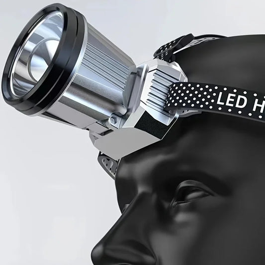 Outdoor Long-Life Strong Light Headlight Led Head-Mounted Rechargeable Night Fishing Light