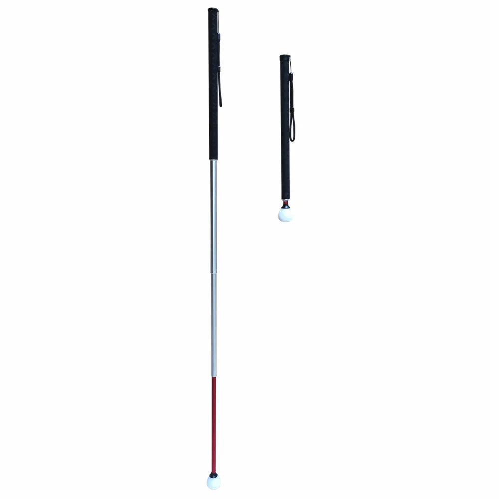 7 Sections Telescopic Aluminum Guide Cane 150cm for Blind