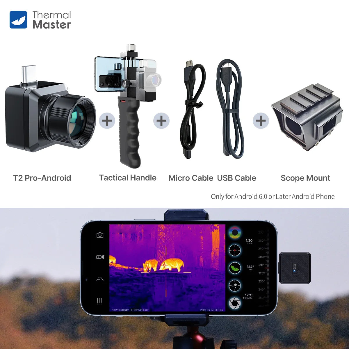 Thermal Imager for Hunting Deer 1579 Yards T2PRO Monocular