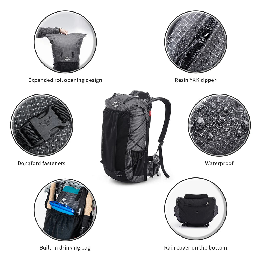 Naturehike Hiking Backpack Outdoor Sports Bag 60+5L Waterproof