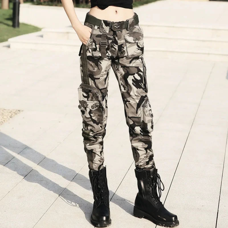 Outdoor Multi Pocket Long Pants Wear Resistant Cotton Trousers