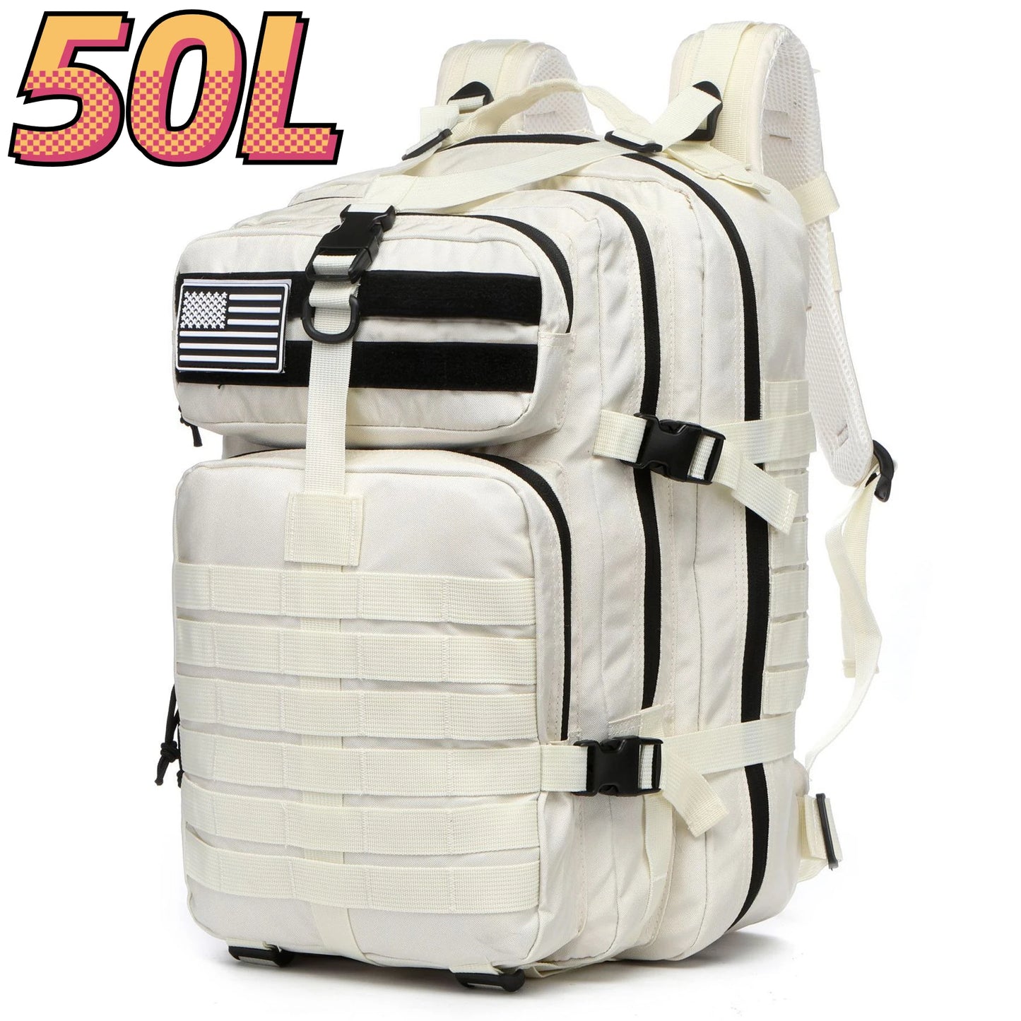 25L/50L Sturdy Nylon Waterproof Tactical Sports Bag Backpack