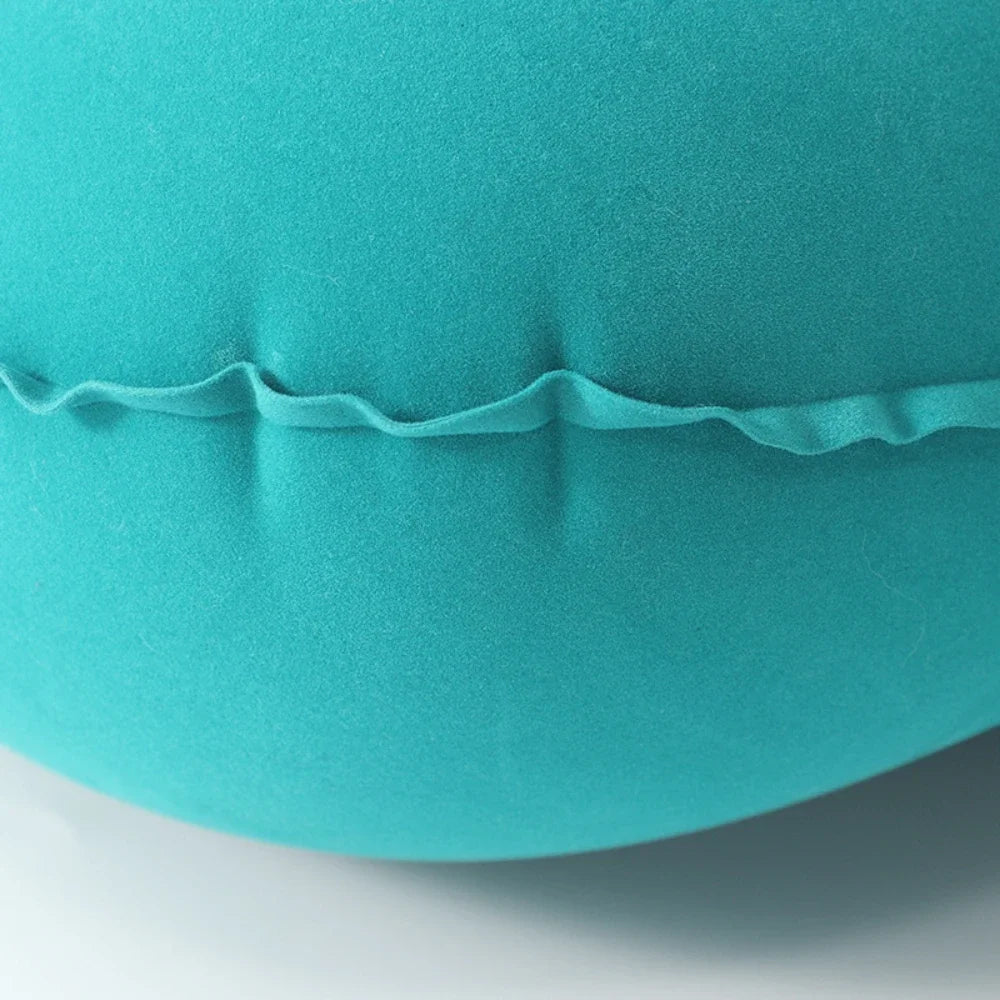 Camping Inflatable Pillow Outdoor Portable Lightweight Soft Car Pillow for Neck and Lumbar Support