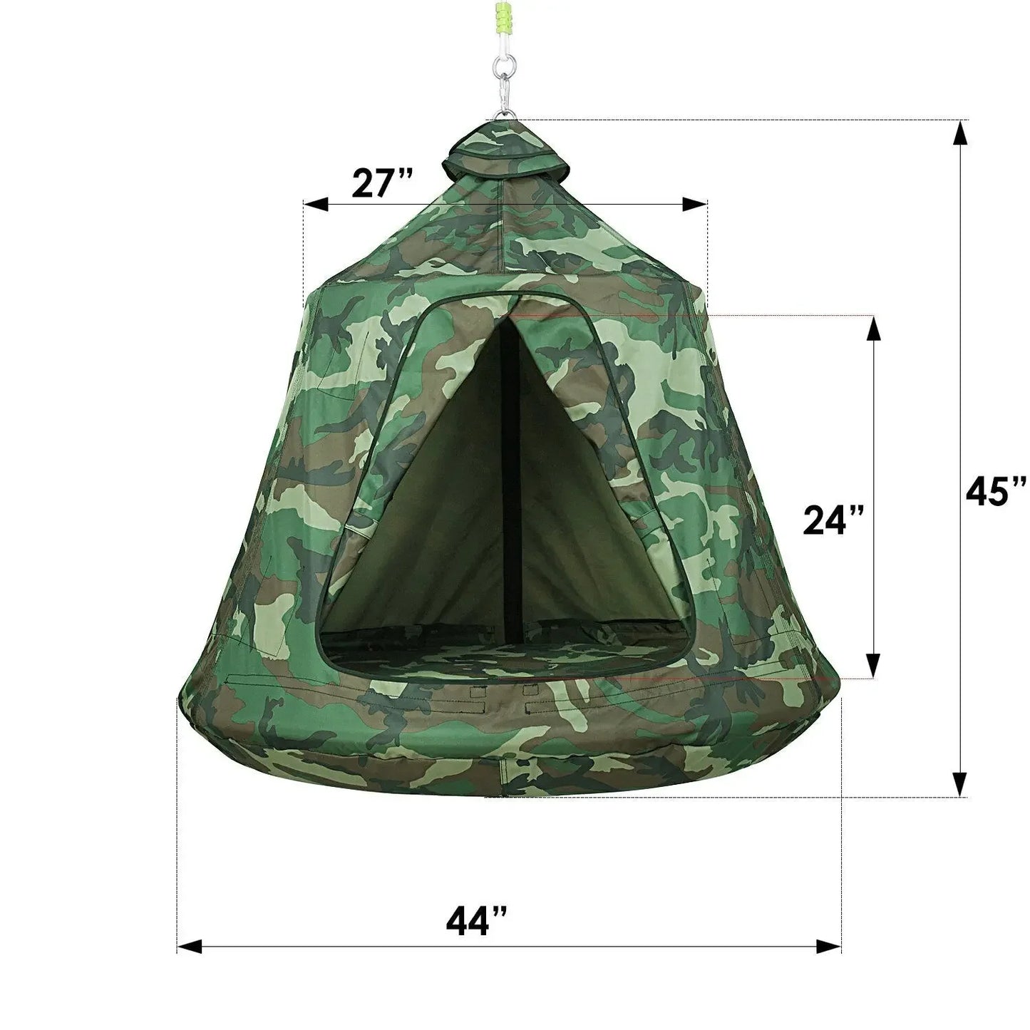 Hanging Tree Tent Indoor Outdoor Waterproof Ceiling Pod Portable Hang Out Huggle Pod Play Tent with Light String