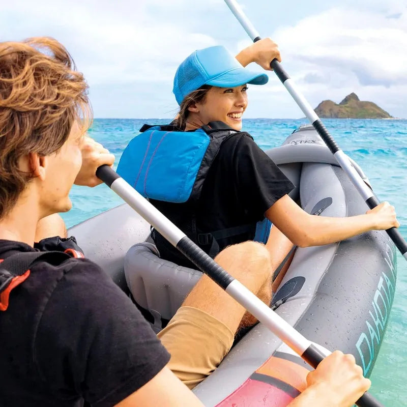 INTEX 2-Person Inflatable Kayak Set, Dakota K2 with Oars