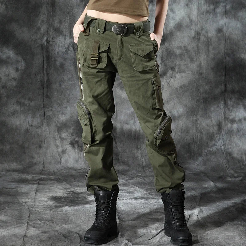 Outdoor Multi Pocket Long Pants Wear Resistant Cotton Trousers