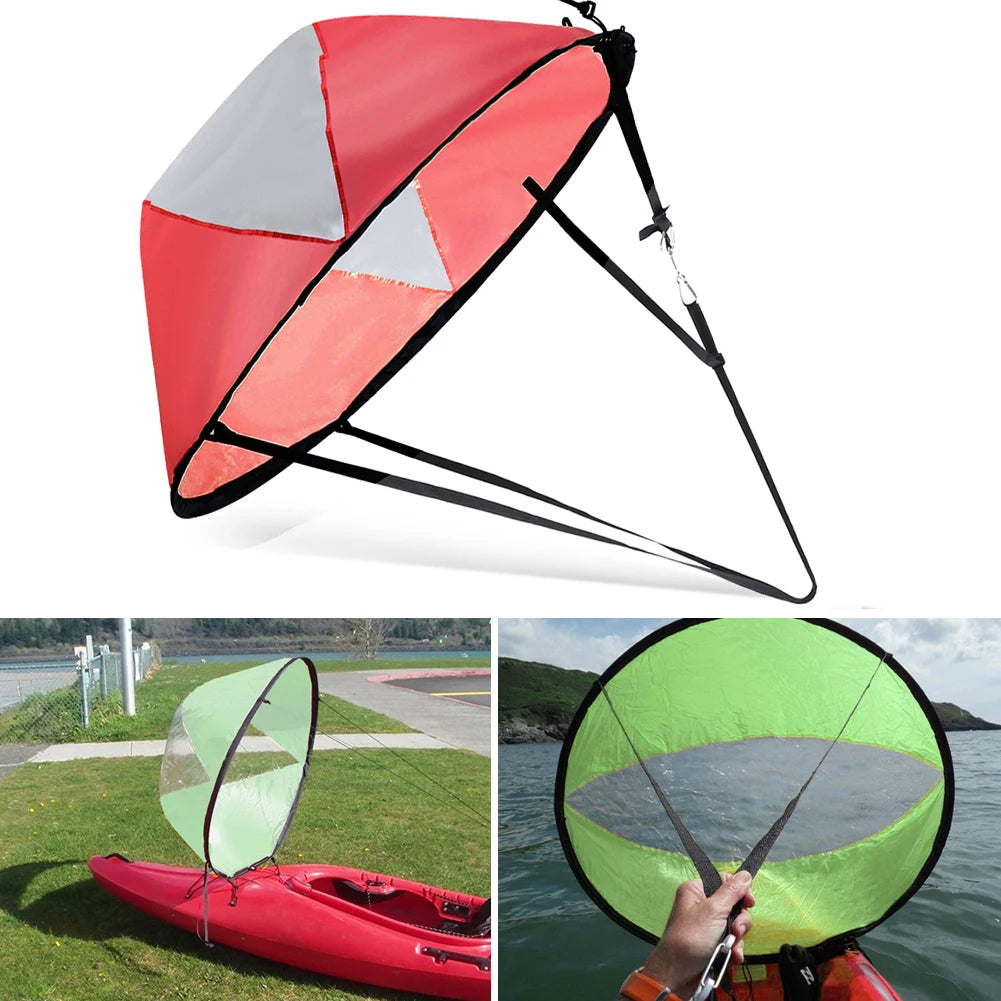 PVC Foldable Kayak Boat Wind Sail Summer Surfing Accessories