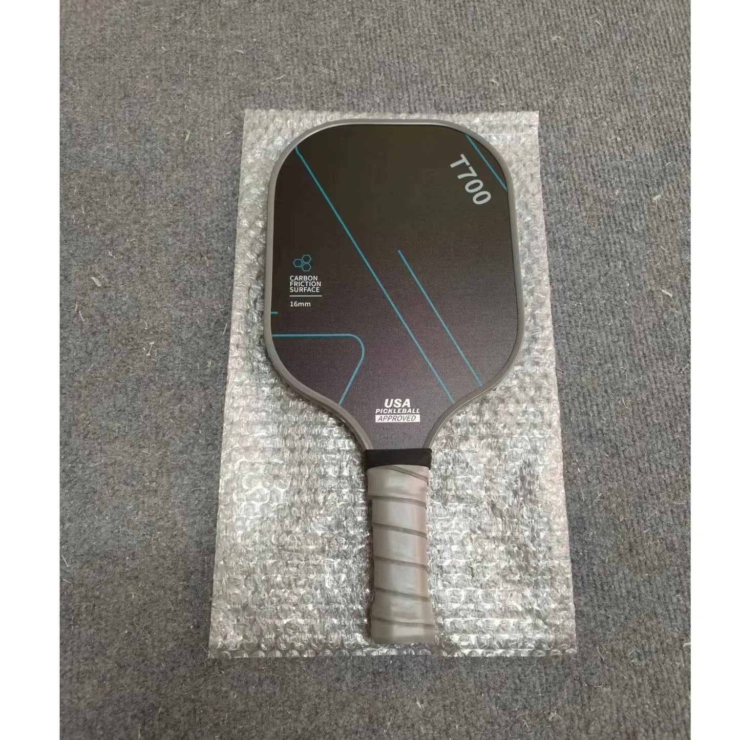 T700 Thermoformed Unibody Raw Carbon Fiber Pickleball Paddle