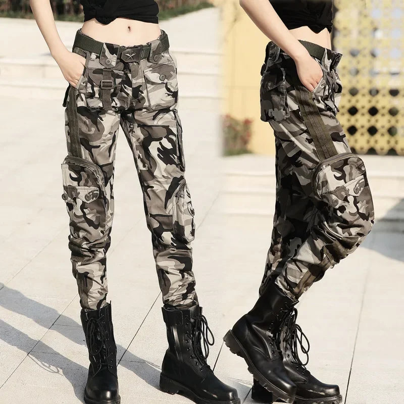 Outdoor Multi Pocket Long Pants Wear Resistant Cotton Trousers