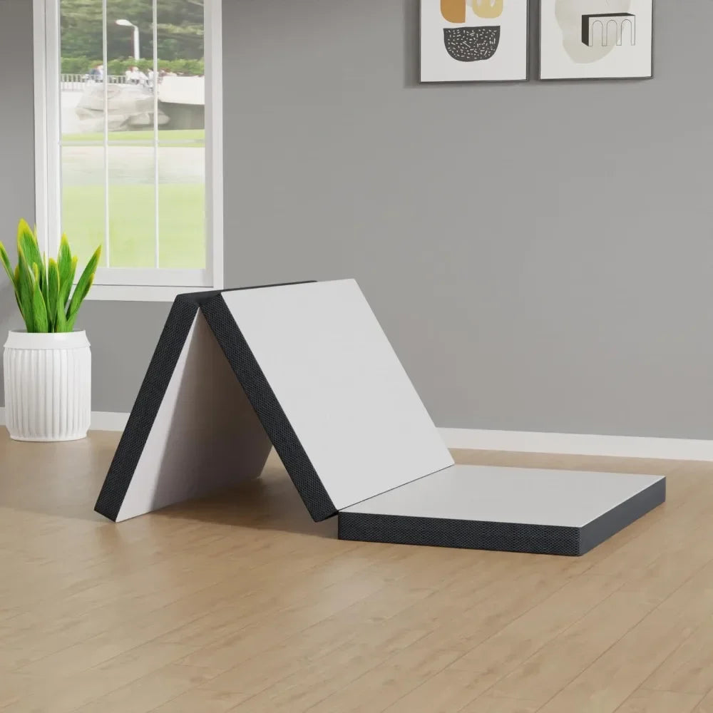 3 Inch Memory Foam Tri Folding Mattress for Camping Topper