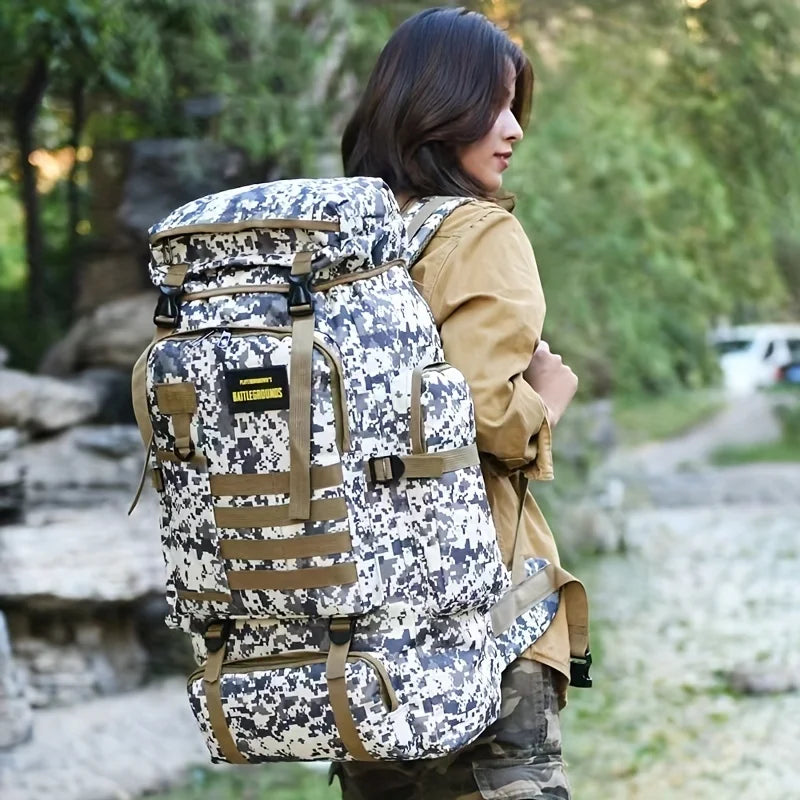 70L Camping Bag Backpack Mountaineering For Men Travel