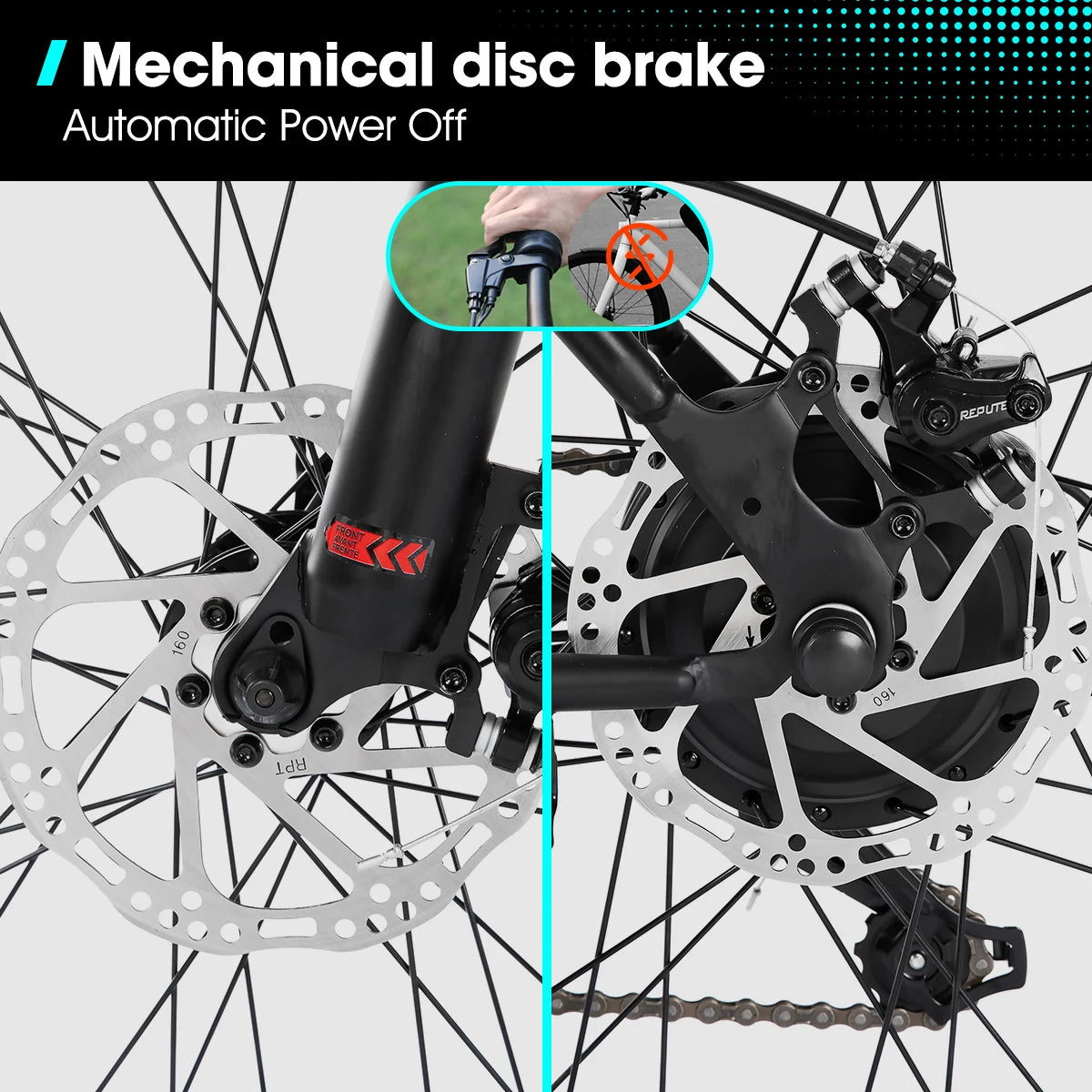 HILAND Electric Bike for Adults 26 Inch 500W 20MPH Ebike