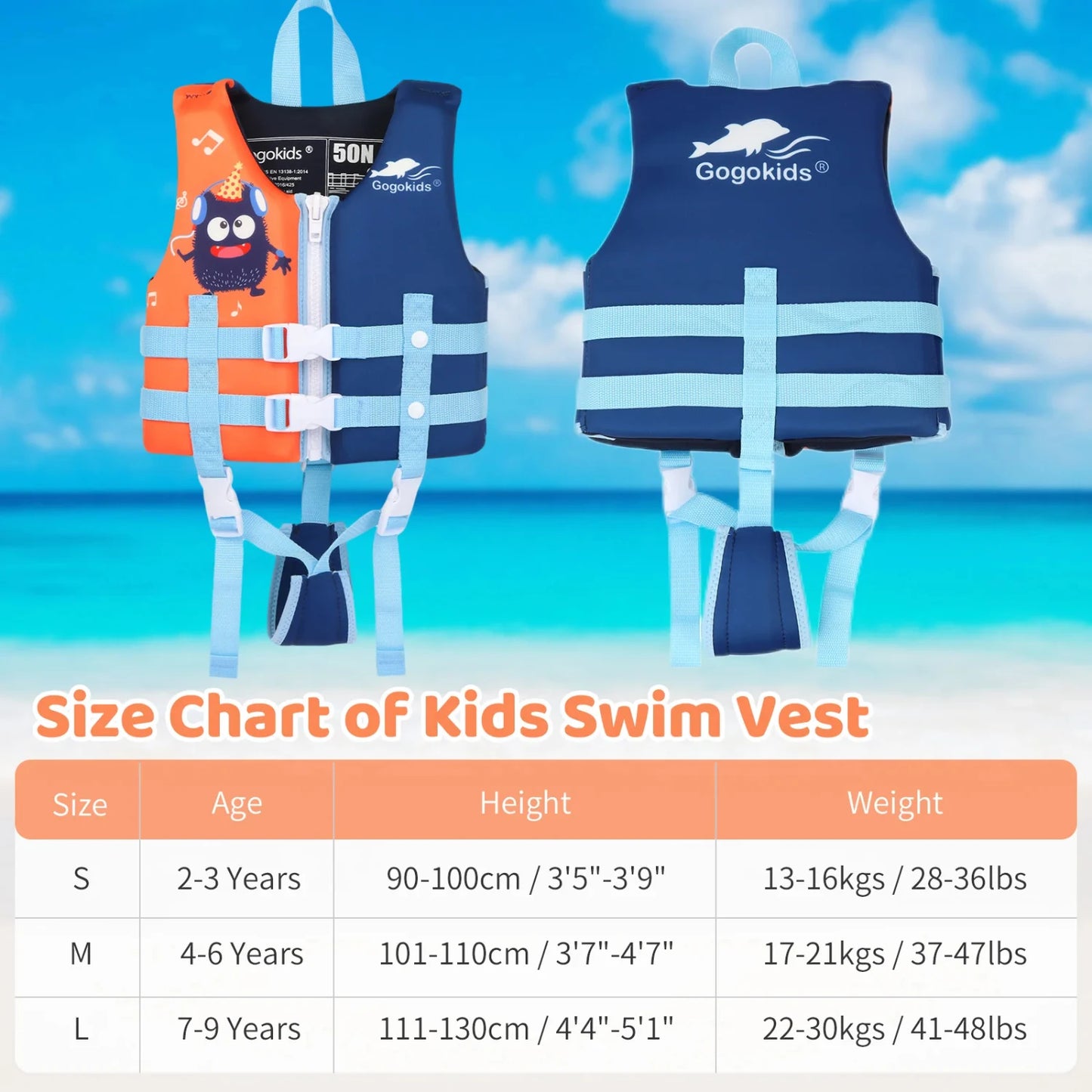 Children Water Sport Life Jacket Baby Swimming Vest Safety