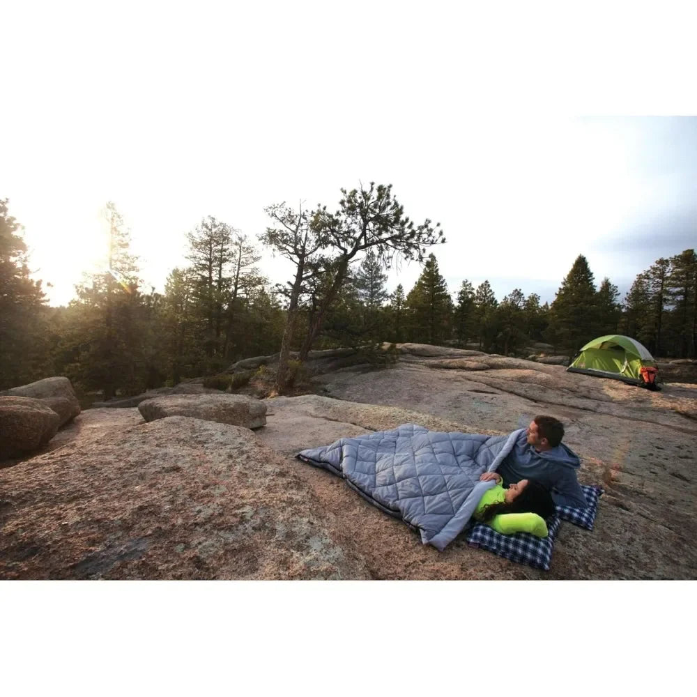 Tandem 3-in-1 Double Sleeping Bag for Adults, XL Camping